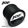 Jof Linha de pesca de marca 1000m PE Multifilamentar linha de peixe trançada 4 fios 10lb-80lb carpa pescar corda cabo de pescar tackle t191016