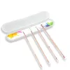 Blauwharig Roestvrij staal Rose Gold Acne Clip Blackhead Reinigingsgereedschap Needle Tool 4 Stks met Box Acne Beauty Tools