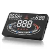 E300 HUD 5.5inch 2D Display Screen Car HUD OBD-II EUOBD Show Speed Water Tank Voltage for Car Use - Black