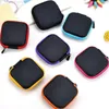 Mini Zipper Earphone box Protective USB Cable Organizer Spinner Storage Bags Headphone Case PU Leather Earbuds Pouch T2I5599