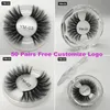 In Stock! 3D Eyelash 21 styles Selling 1pair/lot 100% Real Siberian 3D Full Strip False Eyelash Long Individual Eyelashes Lashes