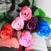 結婚式のパーティーのためのシミュレーション人工ローズ石鹸の花の装飾バレンタインの日のギフト - パープルピンクのマルチカラー