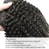 Natural Color 3 Bundles Afro Kinky Curly Remy Indian Human Hair Weaving 10-26 inch No Shedding Weft