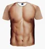 T-shirt 3D divertente di nuova moda Colore della pelle nuda T-shirt con stampa completa da uomo divertente T-shirt ad asciugatura rapida T-shirt a maniche corte estive T-shirt sexy