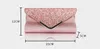 Evening Bag Women PU Paillette Long Square Hasp Cosmetic Bag Mix Color Wedding Party Clutch Bag248V