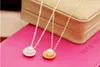 Fashion simple pearl shell pendant short necklace female clavicle necklace gold silver plated wholesale free shipping