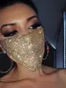 Trendig bling rhinestone ansikte mask smycken för kvinnor ansikte kropp smycken nattklubb dekorativa smycken parti mask kka7883