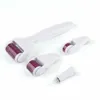 5 In 1 Derma Roller Cosmetische Needling Instrument Microneedle Roller Voor Gezicht Micro Naald Facial Roller-Inclusief Opbergtas