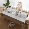 Decoração para casa pano de mesa algodão linho borla toalha de mesa listra impressão retangular toalha de mesa de jantar moderna capa para party209l