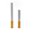 Formato de cigarro um rebatedor de bastão de metal de alumínio de alumínio Tubos de fumantes 100pcs/caixa 78 mm 55 mm de comprimento Tobacco Tubs Snuff Snorter