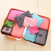 6 stks/set Travel Organizer Opbergzakken Draagbare Bagage Organizer Kleding Netjes Pouch Koffer Verpakking Waszak Opbergdoos d132