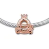 2019 Original 925 Sterling Silver Jewelry Crown Car Pink Beads Fits charm Bracelets Necklace for Women56877722604848