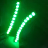 1PAIR LED LIGHT LAWERSHESSES Водонепроницаемые унисекс сияющий очаровательные ресниц Макияж Файл для вечеринки клуба Hallowee318u