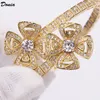 Donia Smycken Lyx Bangle Party European American Fashion Card Serie Flower Classic Micro-Inlaid Zircon Bracelet Designer Present