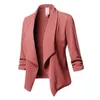 Women's Suits & Blazers Womens Three-Quarter Sleeve Office Lapel Coat Open Front Cardigan Jacket Solid