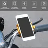 オートバイの電話ホルダーマウントユニバーサルアルミ合金バイク電話ホルダー調節可能なハンドルバー自転車の電話自転車のバイクオートバイの電話機スタンド