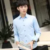 new fashion Man White Tide Self-cultivation Shirt Men's Long Sleeve Solid Color Inch Unlined Upper Luxury Stylish Casual Slim Fit Shirts