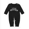 Barn kläder baby brev tryckta rompers pojkar flickor långärmad jumpsuits vår höst varma onesies byxor spädbarn boutique kläder cyp618