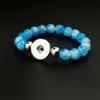 Wholesale-Natural Stone Snap bracelets fit for woman and man N24