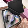 5D Mink Eyelashes Handmade Real Natural Long False Lashes Custom Diamond Packaging Box For Beauty Makeup