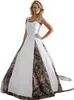 2020 Nya Camo Bröllopsklänningar med applikationer Bollklänning Lång Camouflage Wedding Party Dress Bridal Gowns