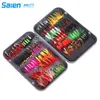 Baits lokt vliegvissen vliegers kit assortiment forel bas met doos, 20/100 stks en droge / natte vliegen, nimfen, streamers, popper