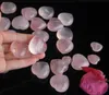 Natural Rose Quartz Heart Shaped Massage Stone Pink Crystal Carved Palm Love Healing Gemstone Lover Gift Stone Crystal Heart Gems2035026