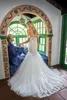 2019 robes de mariée sirène jasmin dentelle appliques paillettes hors de l'épaule pays robe de mariée balayage train sur mesure robes De Novia