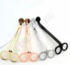 4 Colors Candle Wick Trimmer Stainless Steel Oil Lamp Trim Scissor Durable Cutter Snuffer Tool Hook Clipper