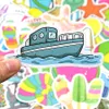 50 PCS Waterproof Summer Beach Stickers Bomb Water Bottle Laptop Luggage Scrapbook Skateboard Bike Car Decals Hawaii Style Toys fo5739914