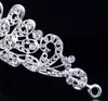 2019 Vintage Taklit Zümrüt Parlak Kristal Tiaras Taçlar Saç Takı Başlığı Düğün Gelin Saç Aksesuarları Stokta