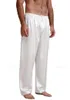 Pyjama en Satin de soie pour hommes, pantalon de salon, bas de sommeil, livraison gratuite S M L XL 2XL 3XL 4XL Plus