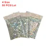 50 PCS/ Lot Holographic Aluminized Bubble Bag Thicken Bubble Envelope High-end Co-extruded Film Clothing Express Foam Envelopes