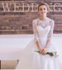 Knee Length Sheer Lace Wedding Dress 3/4 Long Sleeve Short Beach Lace Wedding Dresses Empire Backless Tulle New Fashion Summer Bridal Gowns