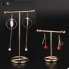 Orecchino che mostra orecchino ad orecchini Stand Golden Orecchini Rack Gioielli Organizzatore Holder Jewelry Display Stand Alta qualità