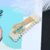 10 sztuk / partii symulowane perłowe szpilki do włosów Barrettes dla kobiet koreański biżuteria dziewczyna nakrycia głowy złoto kolor klip spinki akcesoria do włosów Hairgrip
