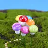 7 colori 2 cm 3 cm fata schiuma fungo colorato giardino decorazioni in miniatura piante artificiali gnomo da giardino simpatico fungo microlandschaft