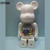 28cm 400 % 곰 벽돌 내 첫 아기 PVC 액션 모델 인물 장난감 어린이 선물 DIY 페인트 인형 4 스타일 주문