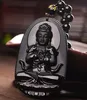 Envío Gratis Buda Colgante De Obsidiana Natural Collar Vintage Negro Cabeza de Buda Colgante Para Las Mujeres Y de La Joyería Los Hombres