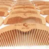 MOQ 500pcs LOGO Customized Private Label Wood Comb Beard Hair Combs Beauty Barber Shop Promotion Gifts