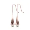 Boucles d'oreilles pour femmes, bijoux à la mode, boucles d'oreilles en forme de goutte en acier titane, boucles d'oreilles exagérées en acier titane, usine entière4411666