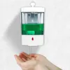 700ml Indicateur LED Distributeur de savon Mains libres Fixé au mur Grande capacité Maison Hôtel Salle de bains Capteur IR sans contact automatique T200517