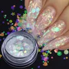 1 Box Ab Color Nail Paillette Mermaid Nail Flakes Glitter Manicure Star Heart Round Slider Nail Art Decor