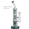 hookahs 12.9 inchs tall bong Arm tree perc smoking accessories glass water bongs heady glass pipes hookahs dab rigs with 14mm bowl