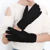 Fashion- leather gloves Women warm wool gloves in a variety of color choices