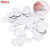 30 stcs oogschaduw Huis strak rond Round Round Round Professional Makeup Cosmetics Square Metal Sticker voor magnetisch paletgereedschap Practical2373012487