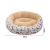 FUNBAKY 5012cm Animals Cotton Waterproof Soft Round Dog Bed Washable Pet Breathable for Medium Kennel Handwash Dog Beds & Mats 201225