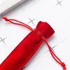 تصميم الإبداعية أفخم المخملية القلم الحقيبة حامل واحدة قلم رصاص حقيبة القضية القضية مع حبل مكتب المدرسة الكتابة لوازم طالب هدية عيد الميلاد