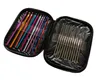 Aluminum Handle Crochet Hooks Ergonomic Knitting Knit Needles Weave Yarn 22 pieces/set with pu leather bag Diy bracelet scarf sweater Kits