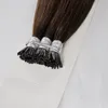 1g streng 100g braziliaanse itip menselijk prebonded hair extensions maagd niet remy menselijk haar braziliaanse steil donkere kleur keratine haar